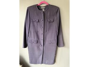 Patrick Collection Classic Navy Silk Jacket Dress